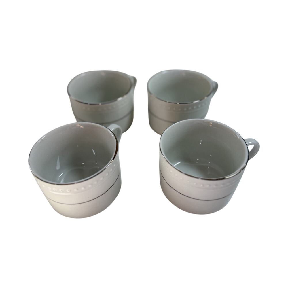 Gibson Everyday White Ceramic Mug Set 4-Piece